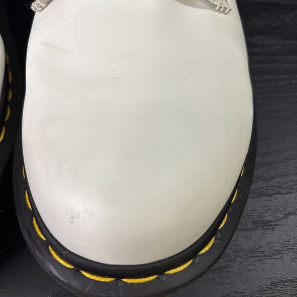 Dr. Martín Luana White Leather Boot Sz 10 - Picture 11 of 16